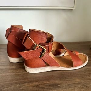 NEW Free People Vale Boot Sandals, Mahogany, US 7